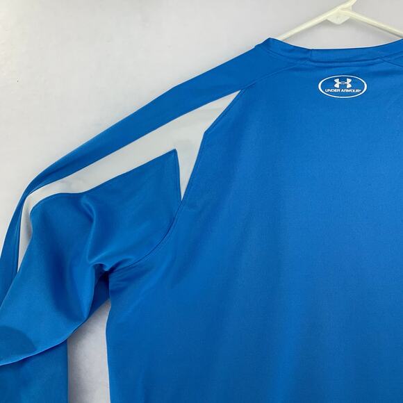 Under Armour Heatgear Long Sleeve Athletic Light Blue Top Size L - Picture 11 of 15